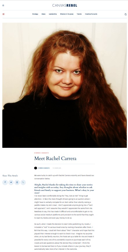 Meet Rachel Carrera Canvas Rebel Article