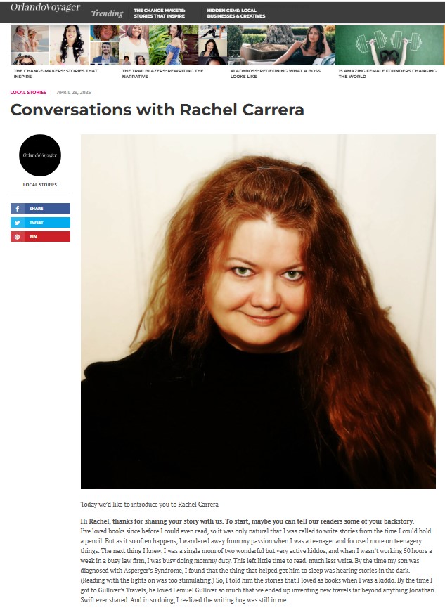 Conversations With Rachel Carrera OrlandoVoyager Article