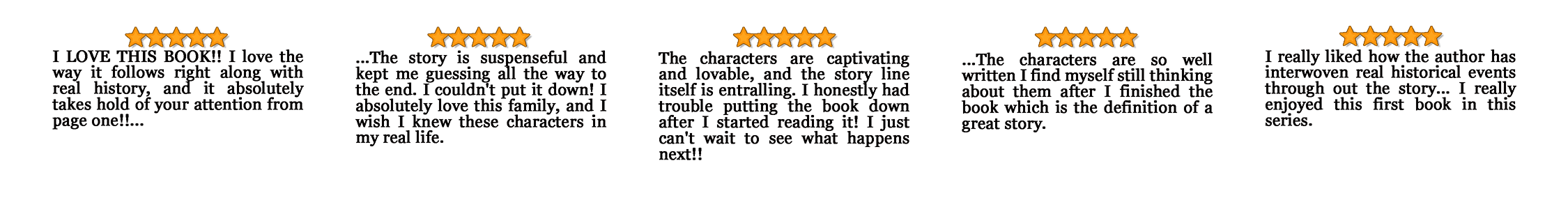 Rachel Carrera's 5-Star Reviews