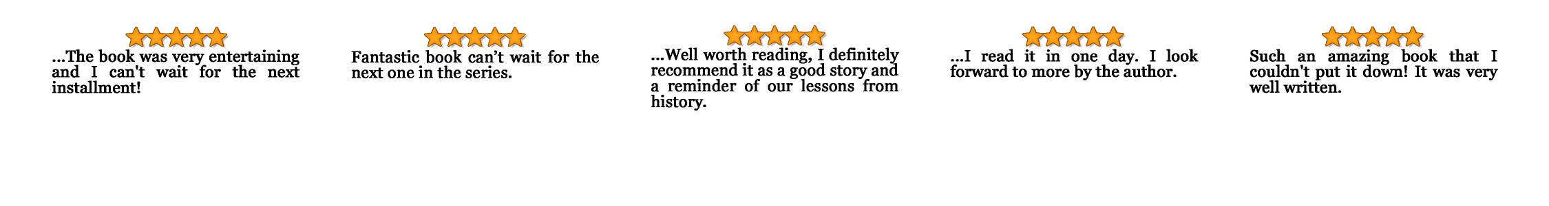 Rachel Carrera's 5-Star Reviews